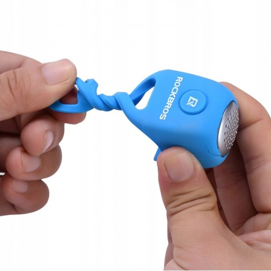 Rockbros CB1709BU electronic bicycle bell - blue