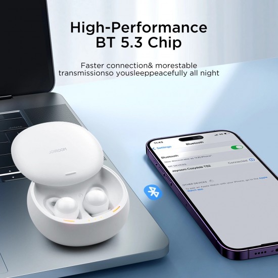 Joyroom JR-TS2 Cozydots Series Wireless TWS Headphones for Sleeping ANC Bluetooth 5.3 - White