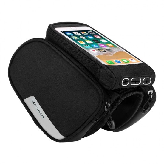 Wozinsky frame bike bag + detachable phone cover up to 6.5 