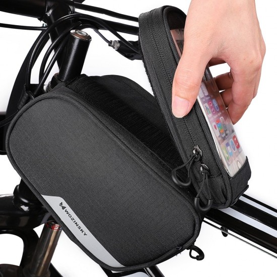 Wozinsky frame bike bag + detachable phone cover up to 6.5 