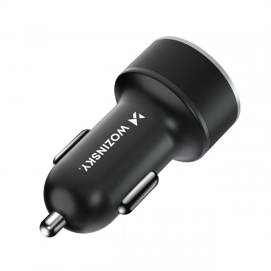 Wozinsky WDCCAC USB-C USB-A 36W Car Charger - Black