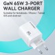 Wozinsky CGWCW 65W GaN Wall Charger USB-A / 2 x USB-C - White