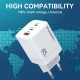 Wozinsky CGWCW 65W GaN Wall Charger USB-A / 2 x USB-C - White