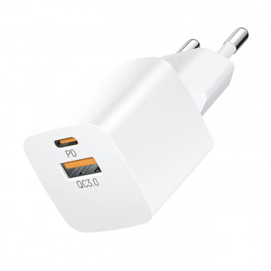Wozinsky CMWCW 20W USB-C / USB-A Wall Charger - White