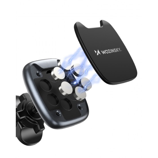 Wozinsky WUMTK Magnetic Phone Holder for Car Air Vent - Black