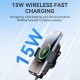 Wozinsky WUMID Car Dashboard Phone Holder with 15W Inductive Charger - Black