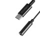 Choetech AUX003 USB-C / DC 3.5mm audio adapter - black