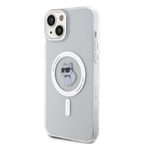 Karl Lagerfeld IML Choupette MagSafe case for iPhone 15 Plus - transparent