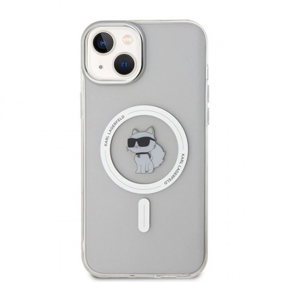 Karl Lagerfeld IML Choupette MagSafe case for iPhone 15 Plus - transparent