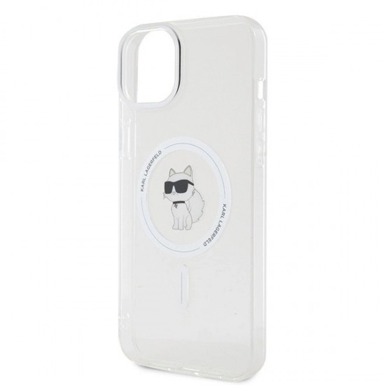 Karl Lagerfeld IML Choupette MagSafe case for iPhone 15 Plus - transparent