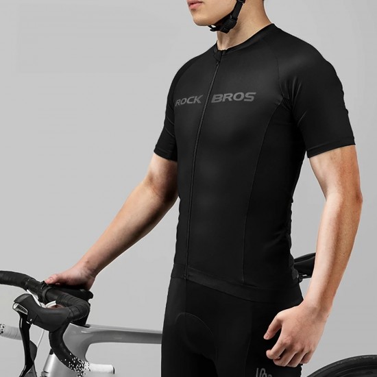 Rockbros 15120002005 Cycling Jersey with Short Sleeves XXL - Black