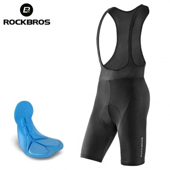 Rockbros RK2002XL bib shorts with XL pad - black