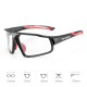 Rockbros SP216BK photochromic UV400 cycling glasses - black and red