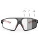 Rockbros SP216BK photochromic UV400 cycling glasses - black and red