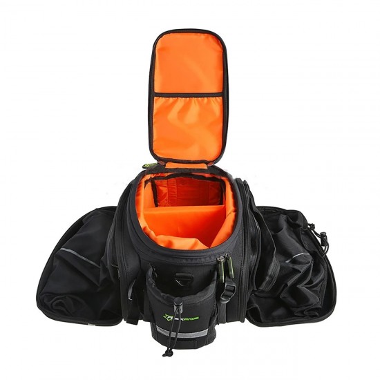 Rockbros A6-6 bicycle bag for trunk, 35 l, with fold-out pockets - black