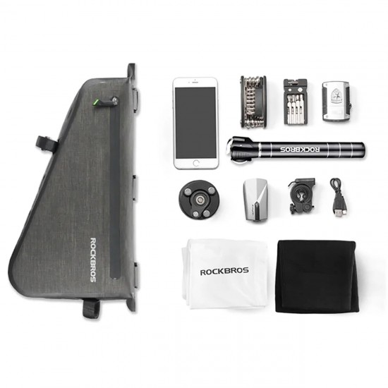 Rockbros AS-017 bicycle frame bag 5 l - dark green