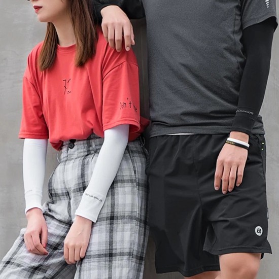 Rockbros XT9002BK cycling arm warmers - black (2 pcs.)