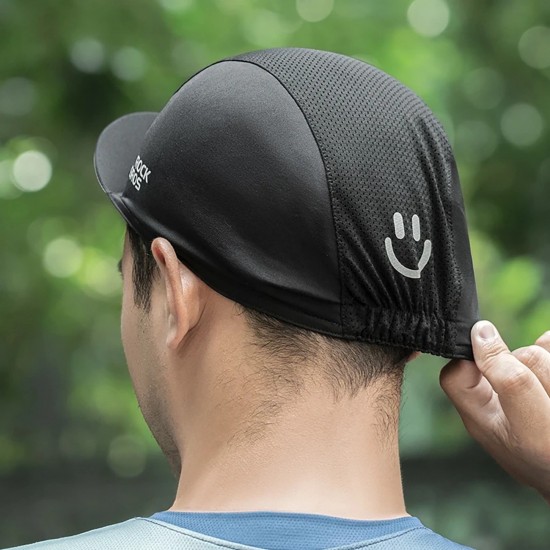 Rockbros 18230005001 cycling cap with peak - black