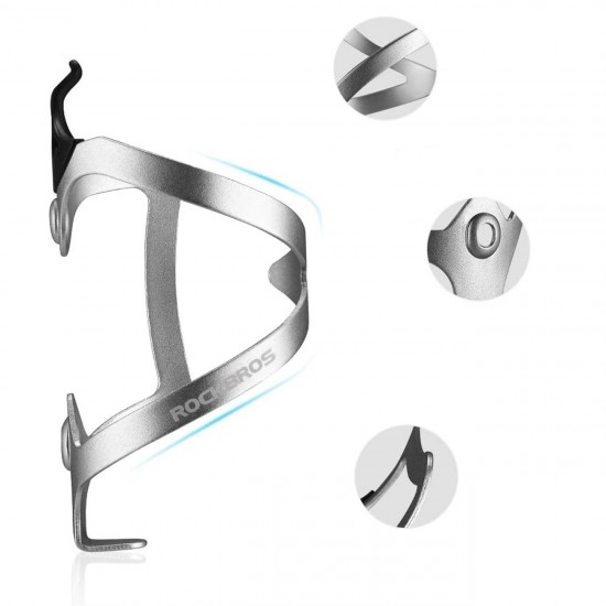 Rockbros 2017-11AS Aluminum Bike Bottle Holder - White