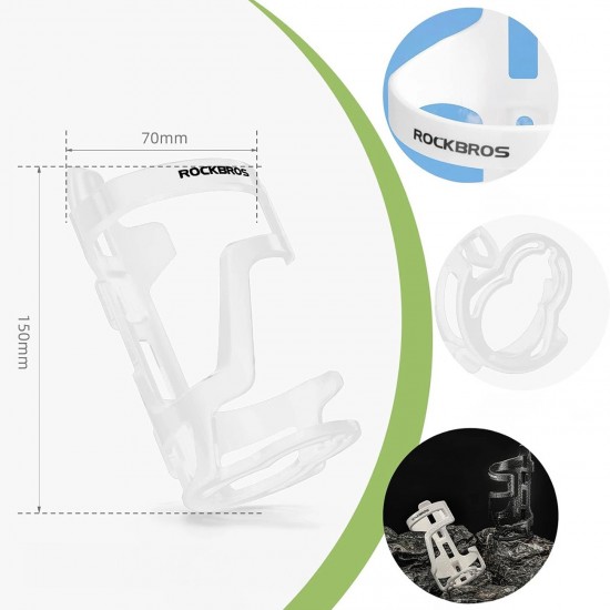 Rockbros 31210012002 bicycle bottle holder - white