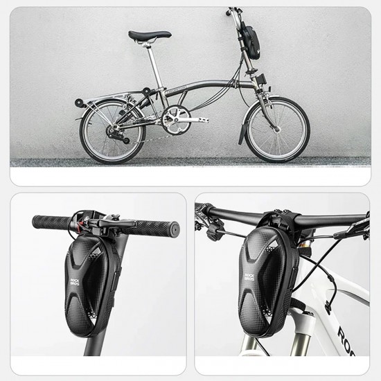 Rockbros bag 3011006301 for the handlebar of a bicycle or scooter 1.3 l - black