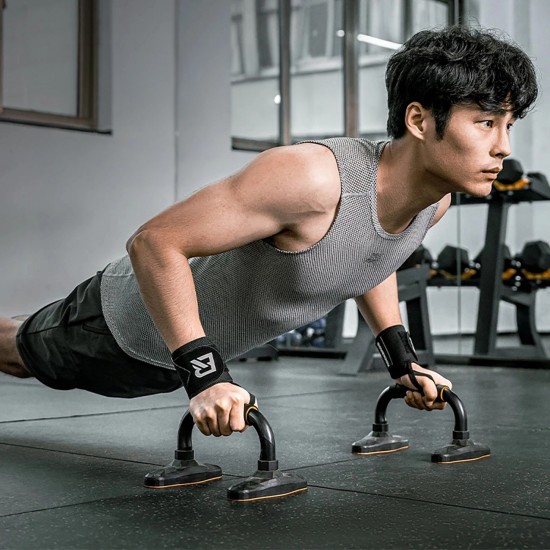 Rockbros 0431001 sports wristband - black (2 pcs.)