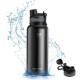 Rockbros 35210029001 thermal bottle for bicycle drinks 550 ml - black