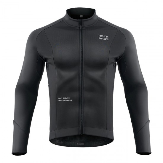Rockbros Fall/Winter Long Sleeve Cycling Jacket S - Black