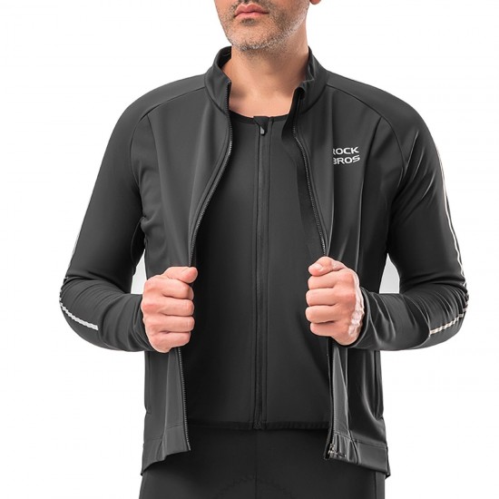 Rockbros Fall/Winter Long Sleeve Cycling Jacket S - Black