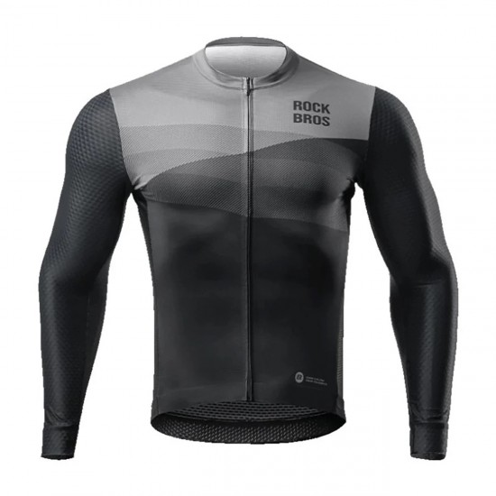 Rockbros 15120009005 Long Sleeve Cycling Jersey Spring/Summer XXL - Black
