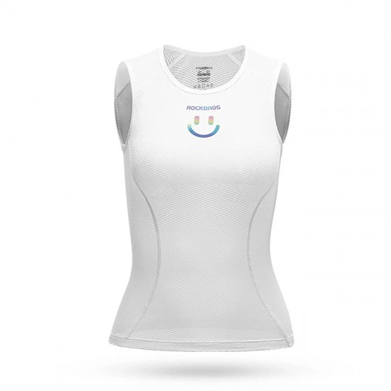 Rockbros YDBX001 Women's Quick-Dry Sleeveless Cycling Jersey XL / XXL - White
