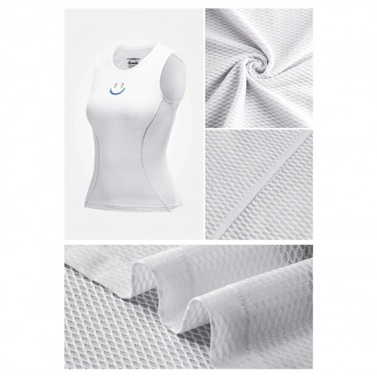 Rockbros YDBX001 Women's Quick-Dry Sleeveless Cycling Jersey XL / XXL - White