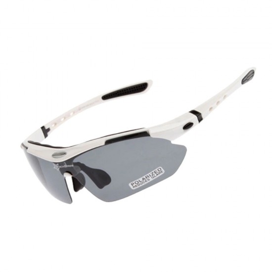 Rockbros 10002 Polarized Cycling Glasses - White