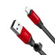 Baseus Nimble USB-A / Lightning 2A cable 0.23 m - red and black