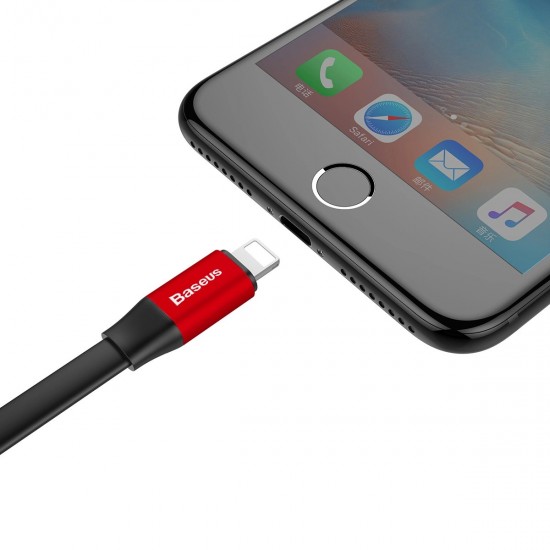Baseus Nimble USB-A / Lightning 2A cable 0.23 m - red and black