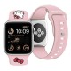 Hello Kitty Silicone Kitty Head Strap for Apple Watch 42/44/45/49mm - Pink