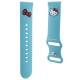 Hello Kitty Silicone Kitty Head strap universal 22mm - blue