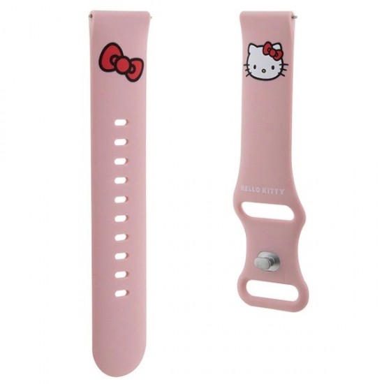 Hello Kitty Silicone Kitty Head strap universal 22mm - pink