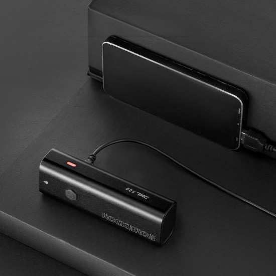 Rockbros RHL600 front bicycle light 600lm 2600mAh IPX6 - black