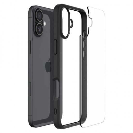 Spigen Ultra Hybrid iPhone 16 Case - Matte Black