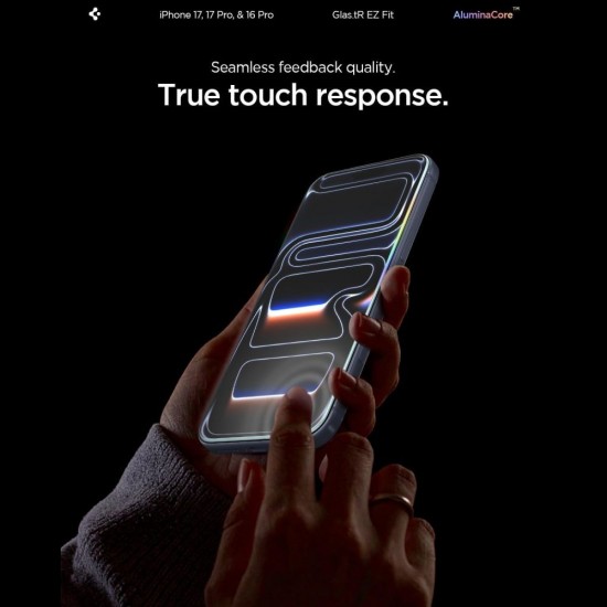 Spigen Glas.tR EZ Fit Tempered Glass for iPhone 16 Pro / 17 / 17 Pro - 2 pcs.