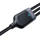 Joyroom S-A18 3in1 3.5A USB-A - Lightning+USB-C+MicroUSB cable 1.2m - black