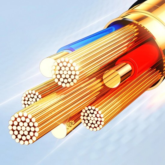 Joyroom S-A18 3in1 3.5A USB-A - Lightning+USB-C+MicroUSB cable 1.2m - black