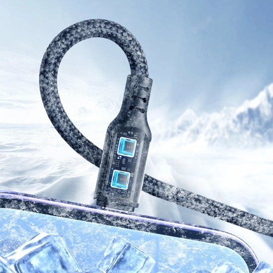 Joyroom S-A18 3in1 3.5A USB-A - Lightning+USB-C+MicroUSB cable 1.2m - black