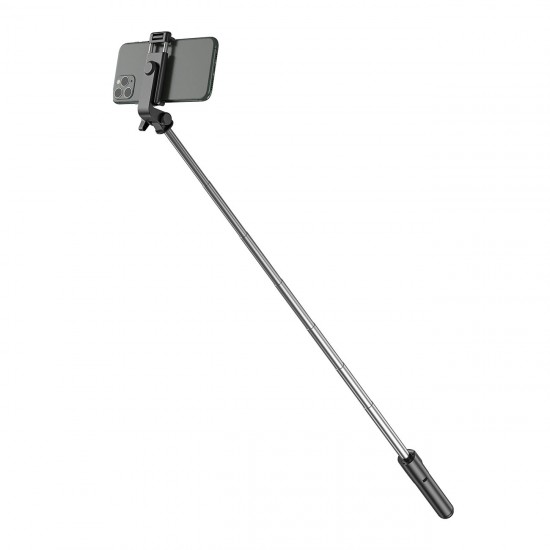 Selfie stick WHS1Y telescopic tripod 1m with phone holder - black