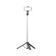 Selfie stick WC1Y3S telescopic tripod 1.3m with phone holder - black