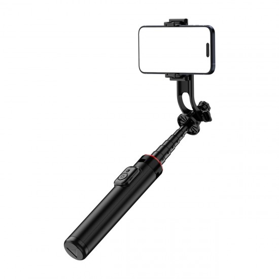 Selfie stick WC1Y2S 1.3m aluminum alloy telescopic tripod with phone holder - black