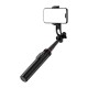 Selfie stick WC1Y2S 1.3m aluminum alloy telescopic tripod with phone holder - black