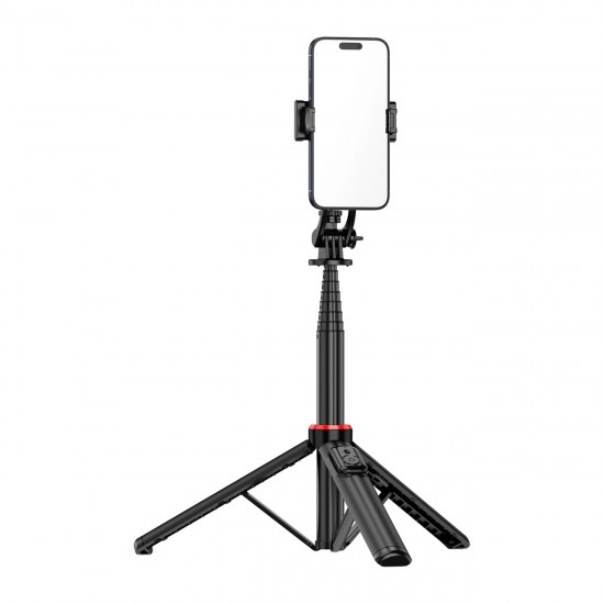 Selfie stick WC1Y2S 1.3m aluminum alloy telescopic tripod with phone holder - black