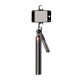Selfie stick WH181D-Y1S 1.75m aluminum alloy telescopic tripod with dual lamp and phone holder - black